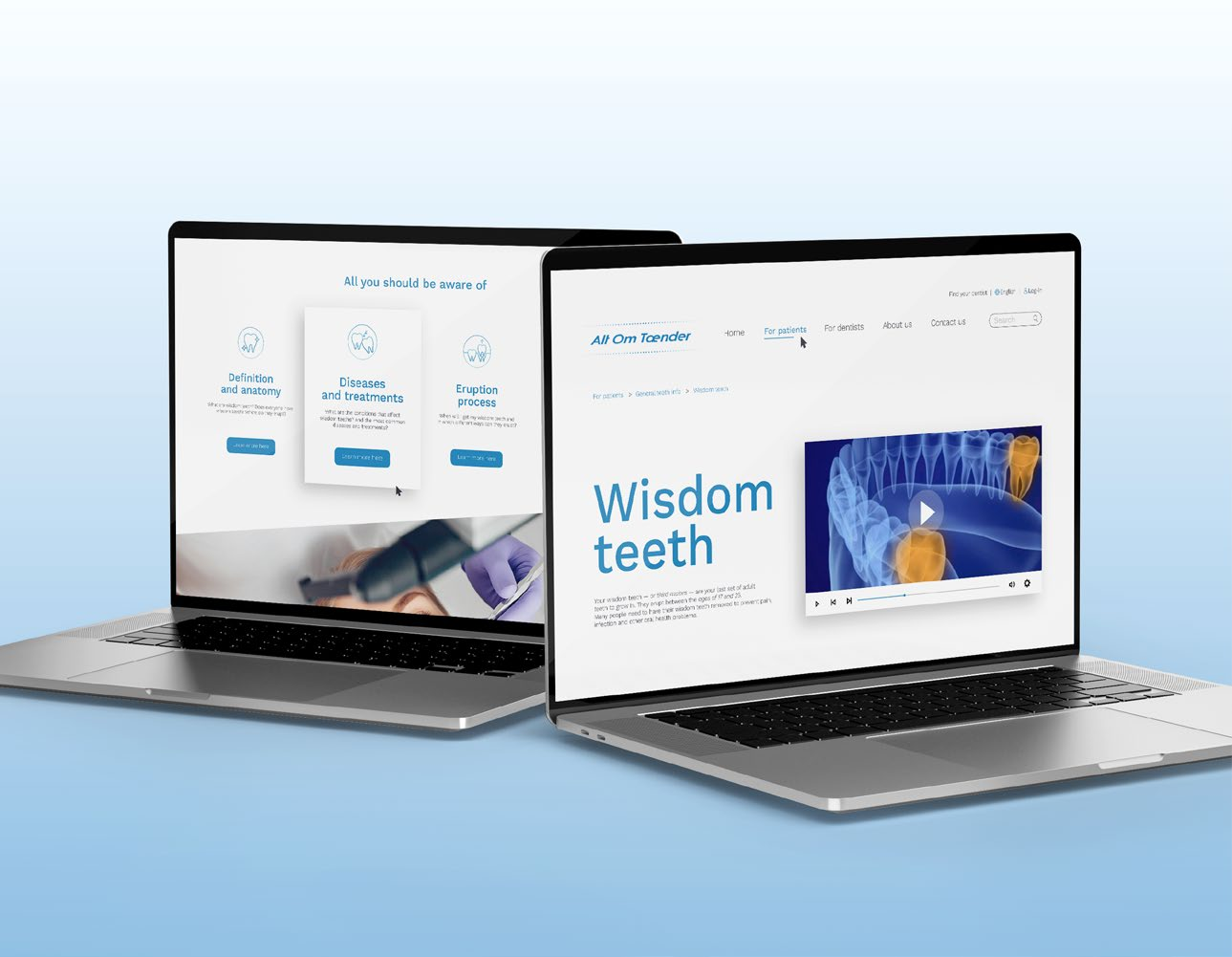Alt om Tænder — dental knowledge platform redesign