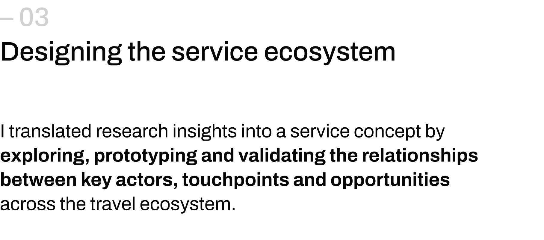 Viah — designing the service ecosystem across three phases