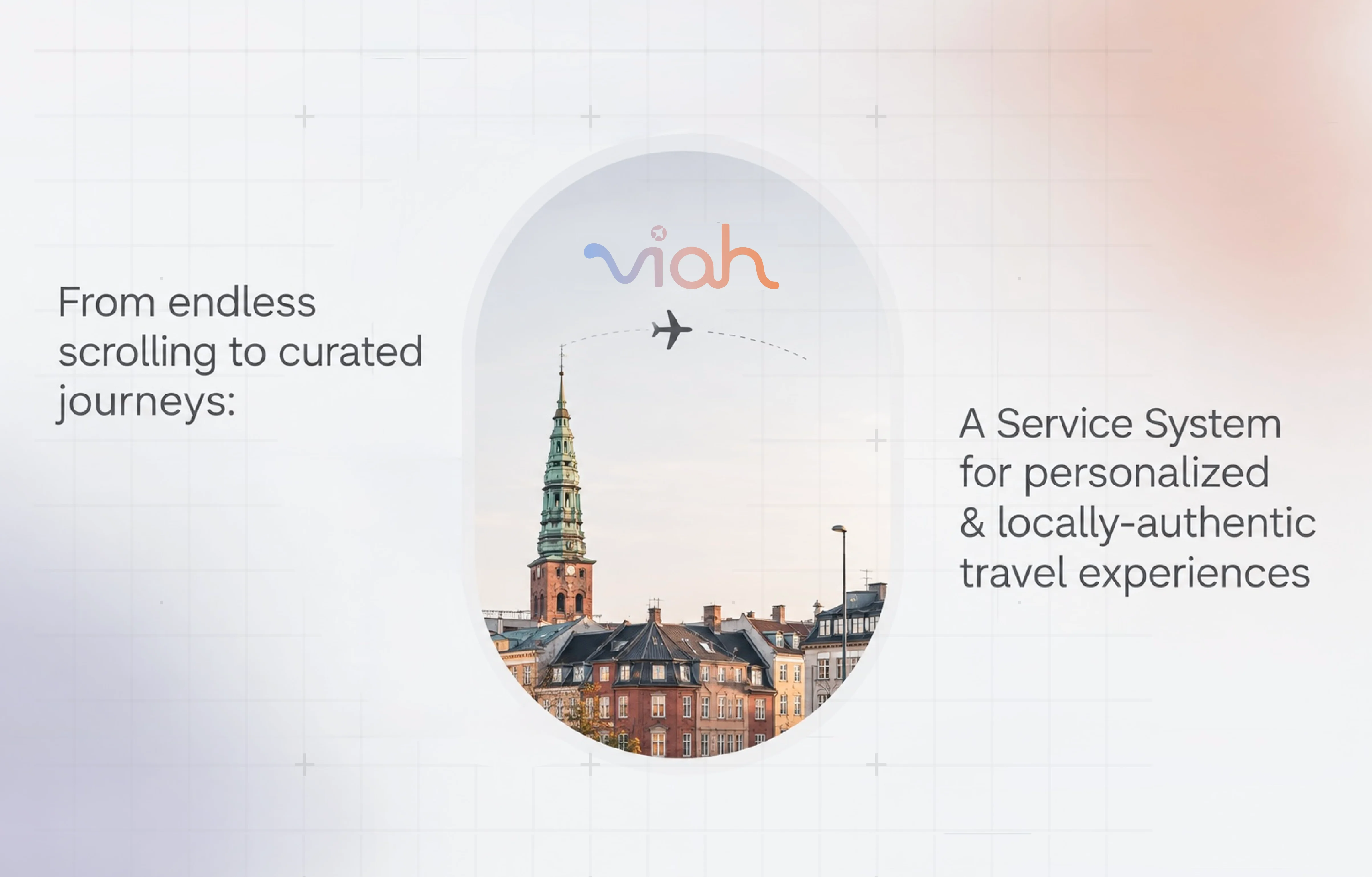 Viah — personalised travel planning app shown on a phone in Paris